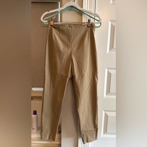Tan High-Waisted Pants